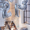 Birthday Helium Modern 32inch Luxury Number Foil Ballon For Party and Celebrations Modern Decoration