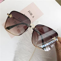 Popular brand  Oversize Square Sunglasses For Women and Ladies  Luxury Driving Superstar  Designer Sunglasses With Shades and Gradient Glasses With  UV400 Protection