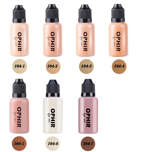 OPHIR Airbrush Makeup Foundation Inks 3 Colours Air Foundation for Face Paint Make-up Salon Cosmetic Makeup Pigment_TA104(2-4-5)