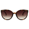 Luxury Modern Elegant Lady  Sunglasses WIth  Cat Eye Women Eyewear  Plastic Frame Clear Lens With  UV400 Protection