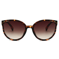 Luxury Modern Elegant Lady  Sunglasses WIth  Cat Eye Women Eyewear  Plastic Frame Clear Lens With  UV400 Protection