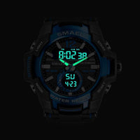 Modern Luxury Sport Watch For Men Fashion Casual Alarm Clock 50M Waterproof In Military Chrono Dual Display Style Wristwatches Relogio Masculino