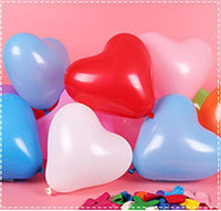 100Pc Red Pink Balloons 10Inch Love Heart Latex Balloons For Wedding Party and Celebration Helium Balloon Valentines Day Birthday Party Inflatable Balloons