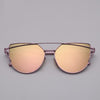 NEW  Stevvex Designer Cat eye Sunglasses For Women and Ladies in Vintage Metal Reflective Glasse Mirror Retro Oculos De Sol Gafas Style With UV 400 Protection