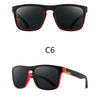 Men Polarized Sunglasses Vintage Anti-UV Driving Driver Black  Eyewear Rectangle Shades Men Oculos masculino