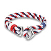 High Quality Anchor Bracelets  Charm Nautical Survival Rope Chain Paracord Bracelet Male Wrap Metal Sport Hooks For Men