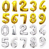 Big 32 Inch Number Foil Balloons Gold Silver Blue Digital Globos For Wedding Birthday Party Decoration In NEW Luxury Style
