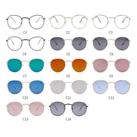 Luxury Leon Classic Small Round Unisex Sunglasses For Women and Men Mirror Sun Glasses Vintage Style With UV400 Protection
