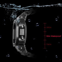 Luxury Modern Sports Watch With Led Digital Display Waterproof 50M Military Famous Unisex Watch For Man and Woman