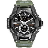 New Modern Luxury Sport Watch For Men Fashion Casual Alarm Clock 50M Waterproof In Military Chrono Dual Display Style Wristwatches Relogio Masculino
