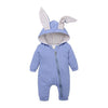 Winter Baby Rompers Newborn Boys Girls Clothes Rabbit Ear Hooded Jumpsuit infant In Luxury Rabbit Design