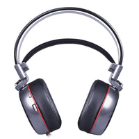 STEVVEX N43 Stereo Gaming Headset 7.1 Virtual Surround Bass Gaming Earphone Headphone with Mic LED Light for Computer PC Gamer (N43)