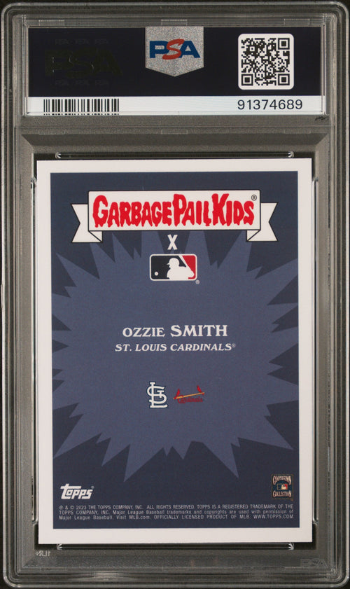 Graded 2023 Topps Garbage Pail Kids Ozzie Smith #6A Wizard of Ozzie Baseball Card PSA 10 Gem Mint