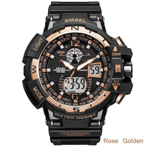 NEW Modern RED Sport Watch For Men and Woman With LED Digital Quartz Display Men's Top Brand Luxury Digital-watch Relogio Masculino In Army Military Popular Design Waterproof 50M