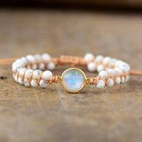 Handmade Luxury Wax  Elegant Bracelet With Stone In Modern Colorful Design For Woman and Ladies
