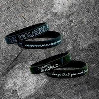 Silicone Wristband Rubber Motivation Bracelet Perfect Gift For Men Unique Jewelry Cool Style