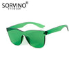 SORVINO Candy Colors Rimless Square Sunglasses for Women Men Festival Summer Goggles Designer 90s Crystal Sun Glasses Shades