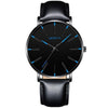 Minimalist Men's Fashion Ultra Thin Watch Simple Men Business Stainless Steel Mesh Belt Quartz Watch Relogio Masculino