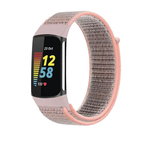 Fitbit Charge 5 6 Nylon Velcro Band - Durable Comfortable Strap