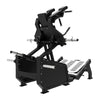 Excel Glute Line Hack Squat / Front Squat - Muscle D Fitness - Plate Load Squat Machine - Counter Balanced - Plate Storage Pegs