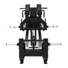 Excel Glute Line Hack Squat / Front Squat - Muscle D Fitness - Plate Load Squat Machine - Counter Balanced - Plate Storage Pegs