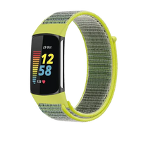 Fitbit Charge 5 6 Nylon Velcro Band - Durable Comfortable Strap