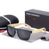 Polarized Bamboo Elegant Wood Sunglasses for Men and Women in Famous Retro Classic Style  Design With UV400 Protection
