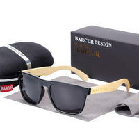 Polarized Bamboo Elegant Wood Sunglasses for Men and Women in Famous Retro Classic Style  Design With UV400 Protection