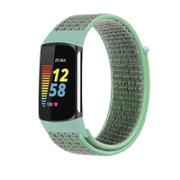 Fitbit Charge 5 6 Nylon Velcro Band - Durable Comfortable Strap