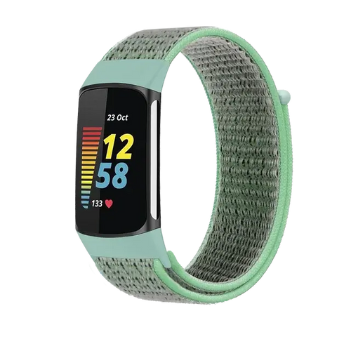 Fitbit Charge 5 6 Nylon Velcro Band - Durable Comfortable Strap