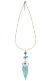Desert Breeze Turquoise and Silver Pendant Necklace