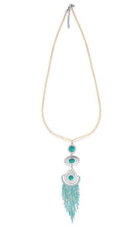 Desert Breeze Turquoise and Silver Pendant Necklace