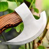 Forged Pizza Cutter – Custom Handmade J2 Steel Blade with Wood Handle