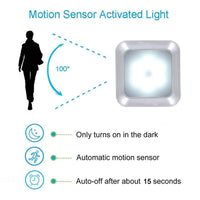 STEVVEX Wireless LED Pair Lamps with Motion sensor night lights lamp bedroom water closet Cabinet Corridor  Stairwell  Entrance battery lights