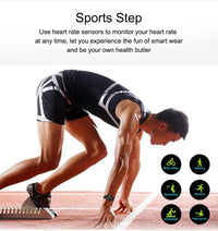 New Fashion Fitness Smart Sports Waterproof Watch For iOS/Android Sistems Smartwatch For Men and Women With Heart Rate Blood Pressure Tracker Modern Design