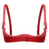 Lace Underwire Half-Cup Push-Up Bra