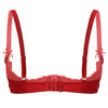 Lace Underwire Half-Cup Push-Up Bra