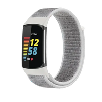 Fitbit Charge 5 6 Nylon Velcro Band - Durable Comfortable Strap