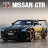 1:32 Nissan GTR R35 Суперкар Легкосплавний автомобіль Іграшкова машина Металева колекція Модель автомобіля Звук і світло Іграшки для дітей