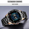 New Smart Watch For Men  With IP67 Waterproof Protecion and Heart Rate Fitness Tracker Pedometer For Android and IOS sistems Steel Band Sports Men Smart Watch