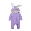 Elegant Baby Clothes Rompers Jumpsuits Newborn Cartoon Little Bee Rabbit Ears Zipper Clothes Cotton Jackets For Kids