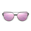 NEW  Stevvex Designer Cat eye Sunglasses For Women and Ladies in Vintage Metal Reflective Glasse Mirror Retro Oculos De Sol Gafas Style With UV 400 Protection
