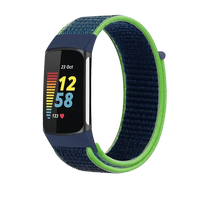 Fitbit Charge 5 6 Nylon Velcro Band - Durable Comfortable Strap