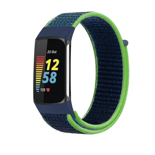 Fitbit Charge 5 6 Nylon Velcro Band - Durable Comfortable Strap