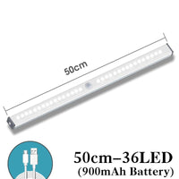 LED Night Light Motion Sensor Wireless USB Rechargeable Night lamp For Kitchen Cabinet Wardrobe Wall Lamp Mobile Lamp With Sensors