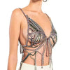 Dazzling Crystal Tassel Chest Chain & Bikini Bra Body Jewelry