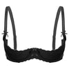 Lace Underwire Half-Cup Push-Up Bra