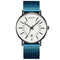 M Blue White