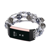 Fitbit Charge 6, 5, 4, 3, Fashion Beaded Strap