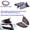Fit For HONDA Civic 10th 2016 2017 2018 2019 Rearview Mirror Caps Horn Shape ABS Side Wing Mirror Cover Car Accessories